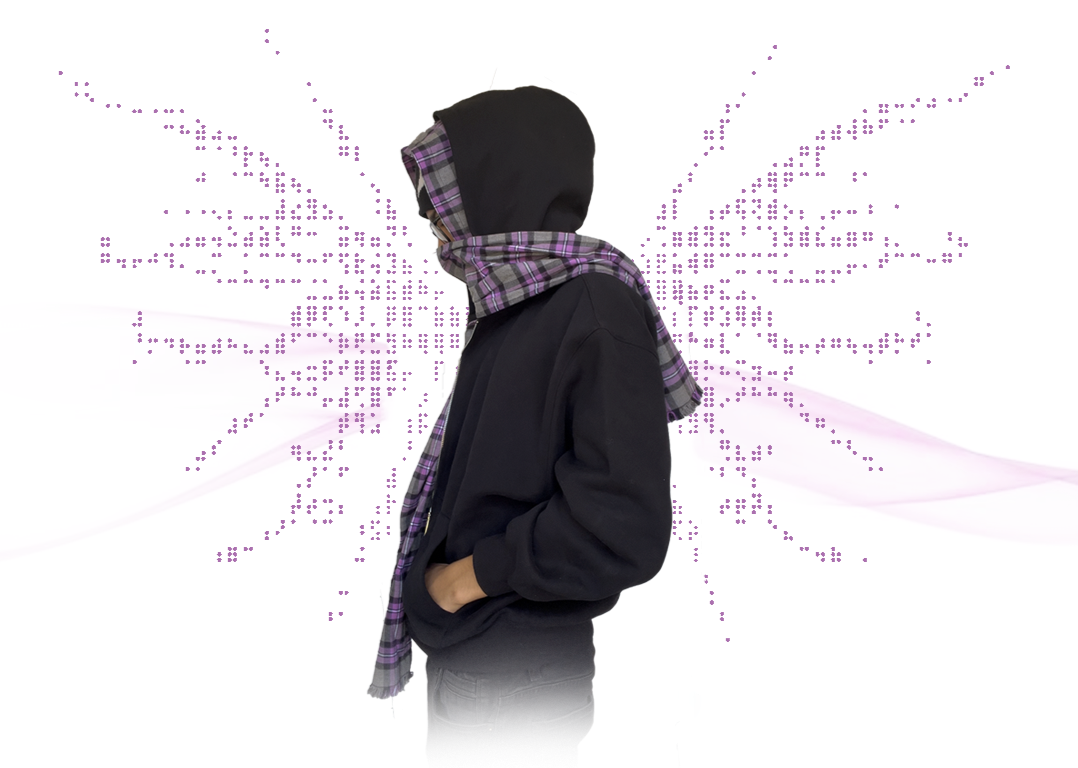 Scarf Hoodie BLACK