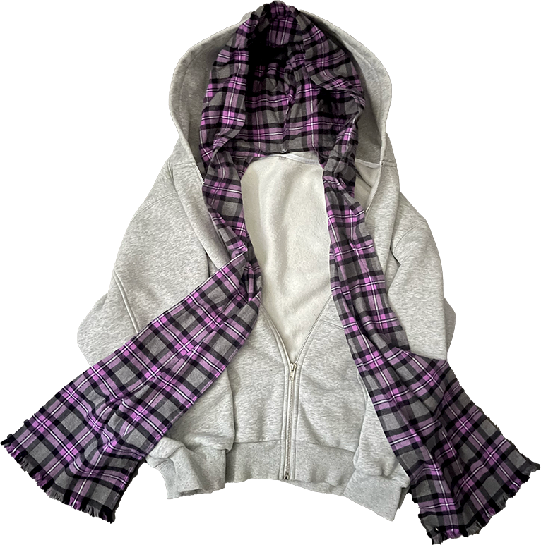Scarf Hoodie GREY