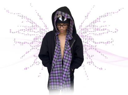 Scarf Hoodie BLACK
